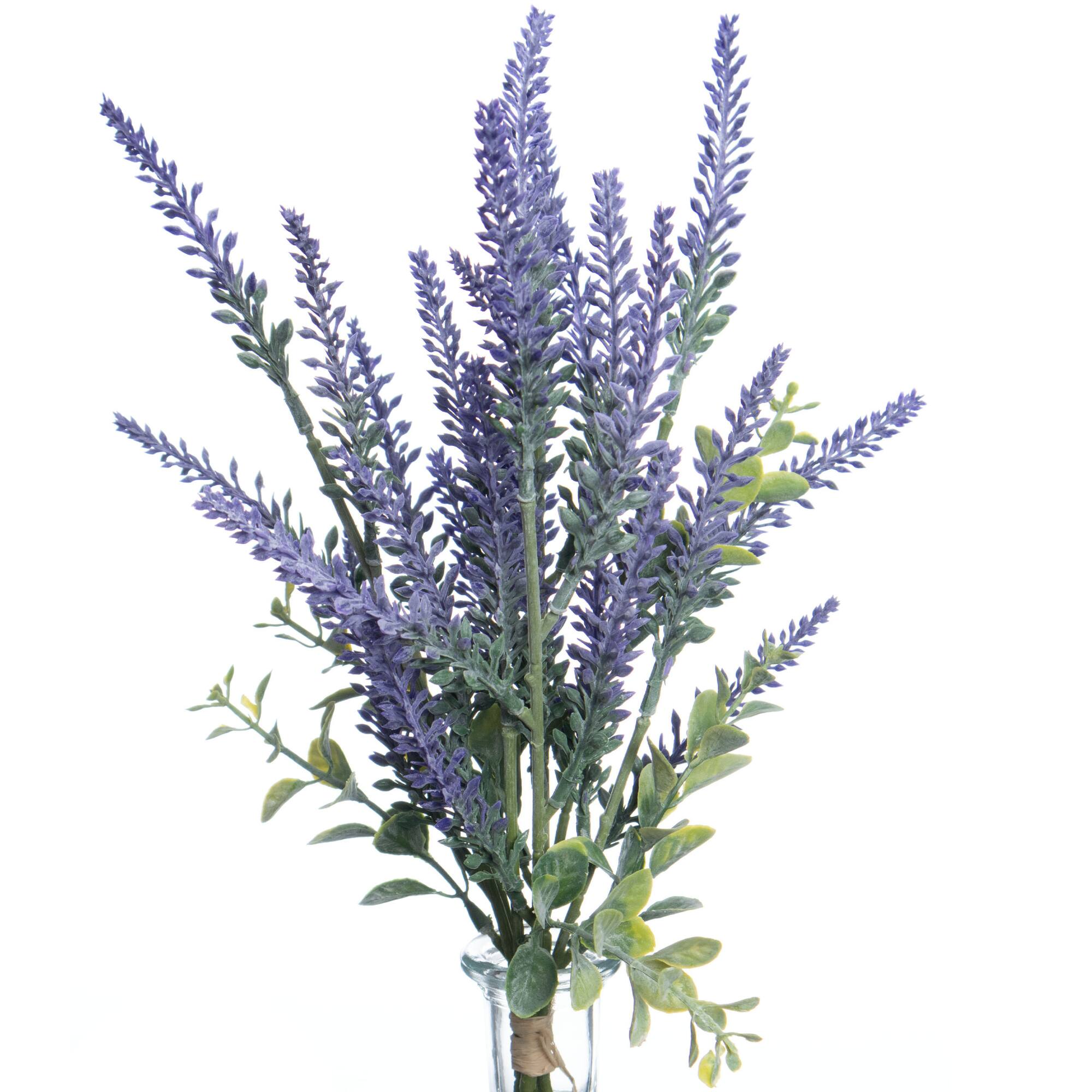 17" Premade Lavender in Glass Vase by Ashland®